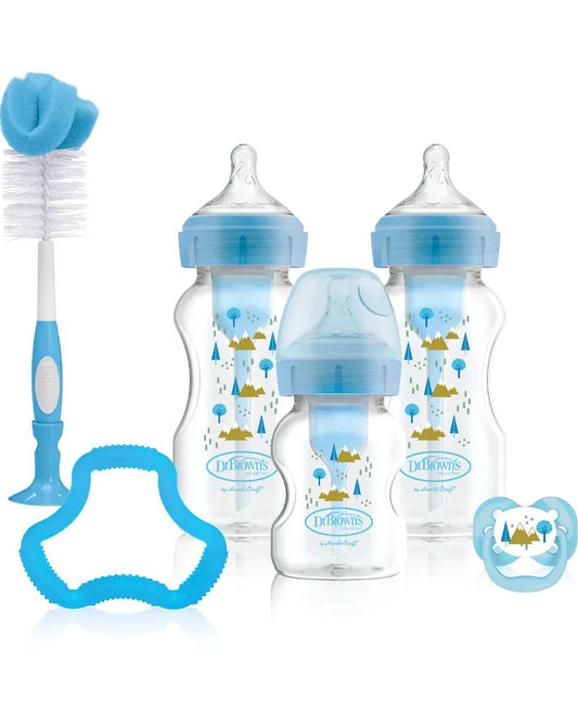Dr. Brown’s Pack cadeau Anti-colique à Cole large – Bleu